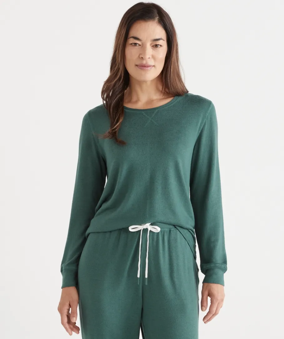 Women Sussan Women's Pyjama Tops|Everyday Icons>Brushed Long Sleeve Pyjama Top