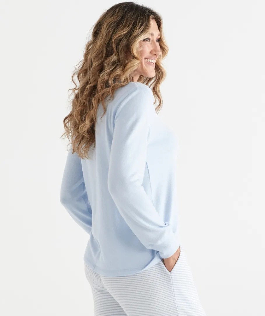 Women Sussan Women's Pyjama Tops|Everyday Icons>Brushed Long Sleeve Pyjama Top