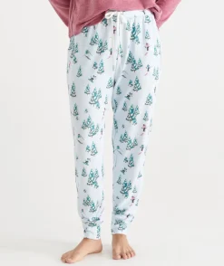Sussan Pyjama Bottoms>Brushed Snow Novelty Pyjama Pant