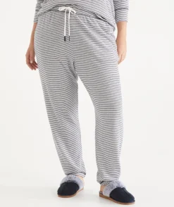 Sussan Pyjama Bottoms|Everyday Icons>Brushed Stripe Tapered Pyjama Pant -