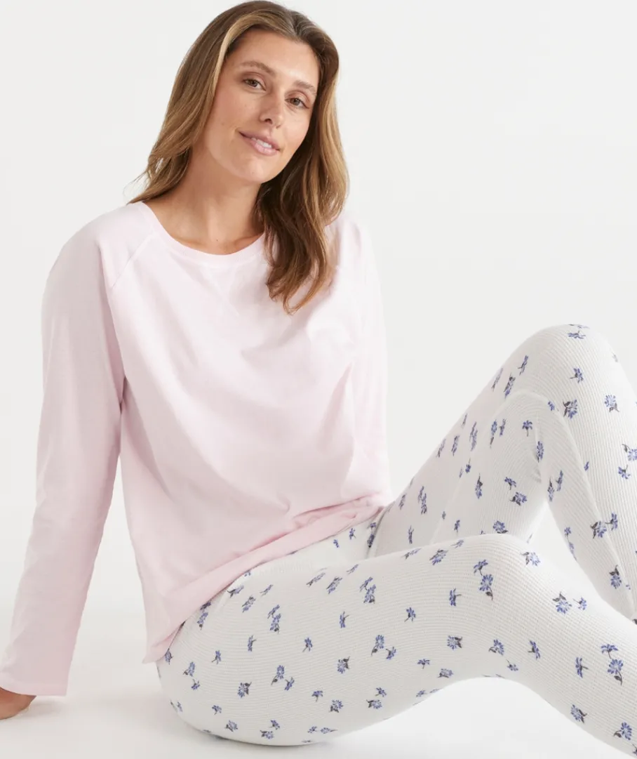 Women Sussan Women's Pyjama Tops|Everyday Icons>Contrast Long Sleeve Pyjama Top
