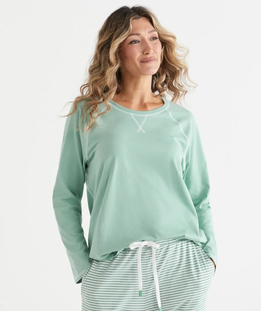 Women Sussan Women's Pyjama Tops|Everyday Icons>Contrast Long Sleeve Pyjama Top