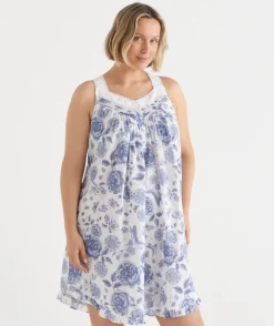 Sussan Nighties>Floral Toile Sleeveless Nightie