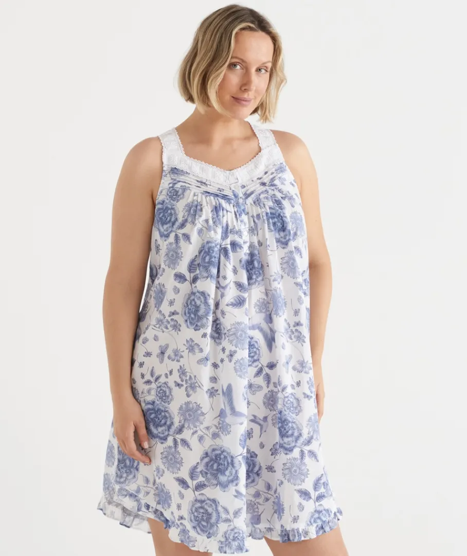 Sussan Nighties>Floral Toile Sleeveless Nightie