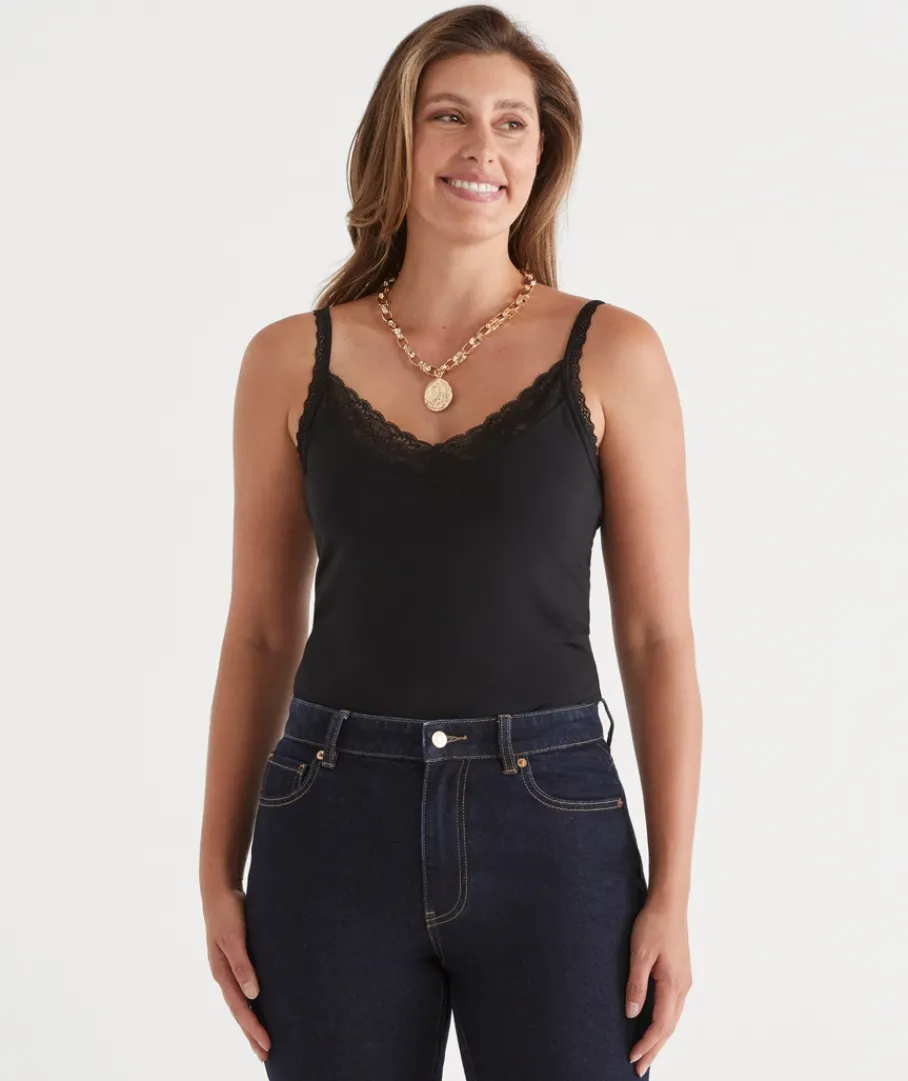 Sussan Tops>Lace Detail Layering Cami