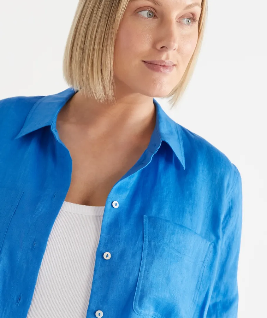 Sussan Tops|Shirts & Blouses>Linen Everyday Shirt