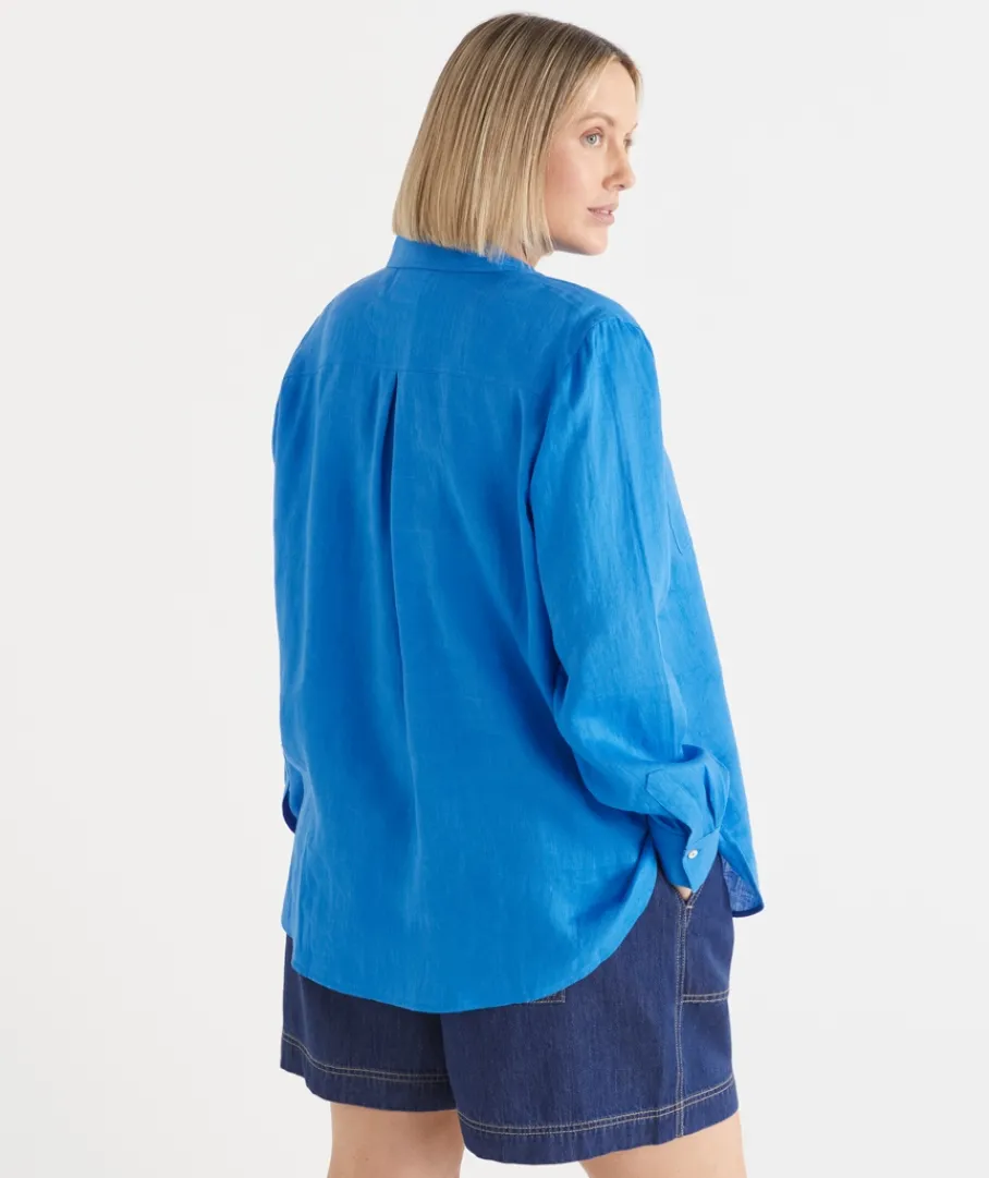 Sussan Tops|Shirts & Blouses>Linen Everyday Shirt