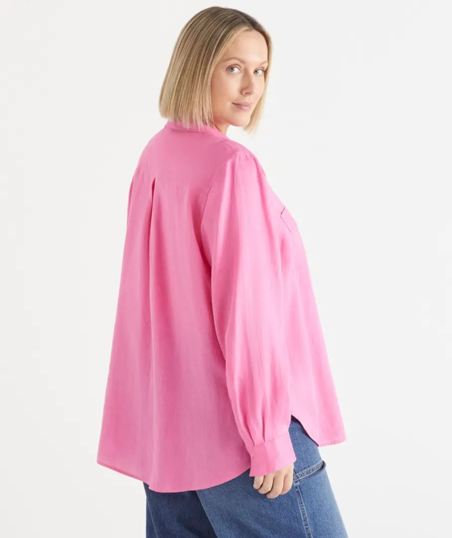 Sussan Tops|Shirts & Blouses>Linen Everyday Shirt
