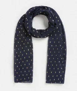 Sussan Knit Accessories|Scarves>Foil Spot Plisse Scarf