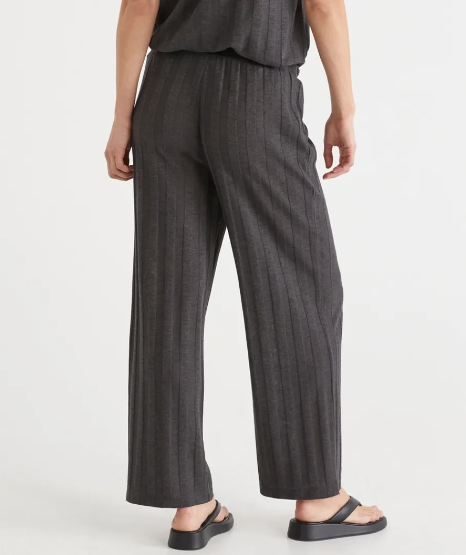 Sussan Pants|Loungewear>Self-Stripe Knit Pant
