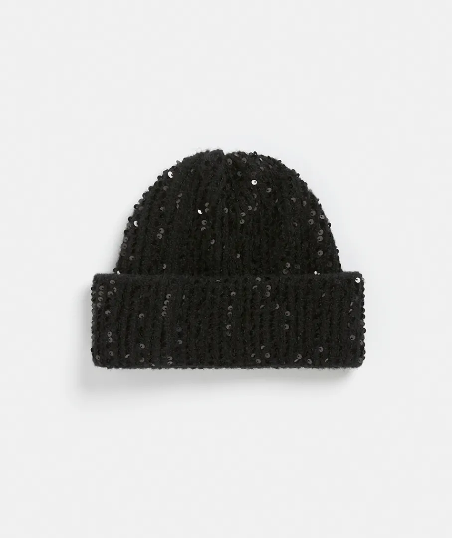 Sussan Knit Accessories|Hats>Sequin Knit Beanie -