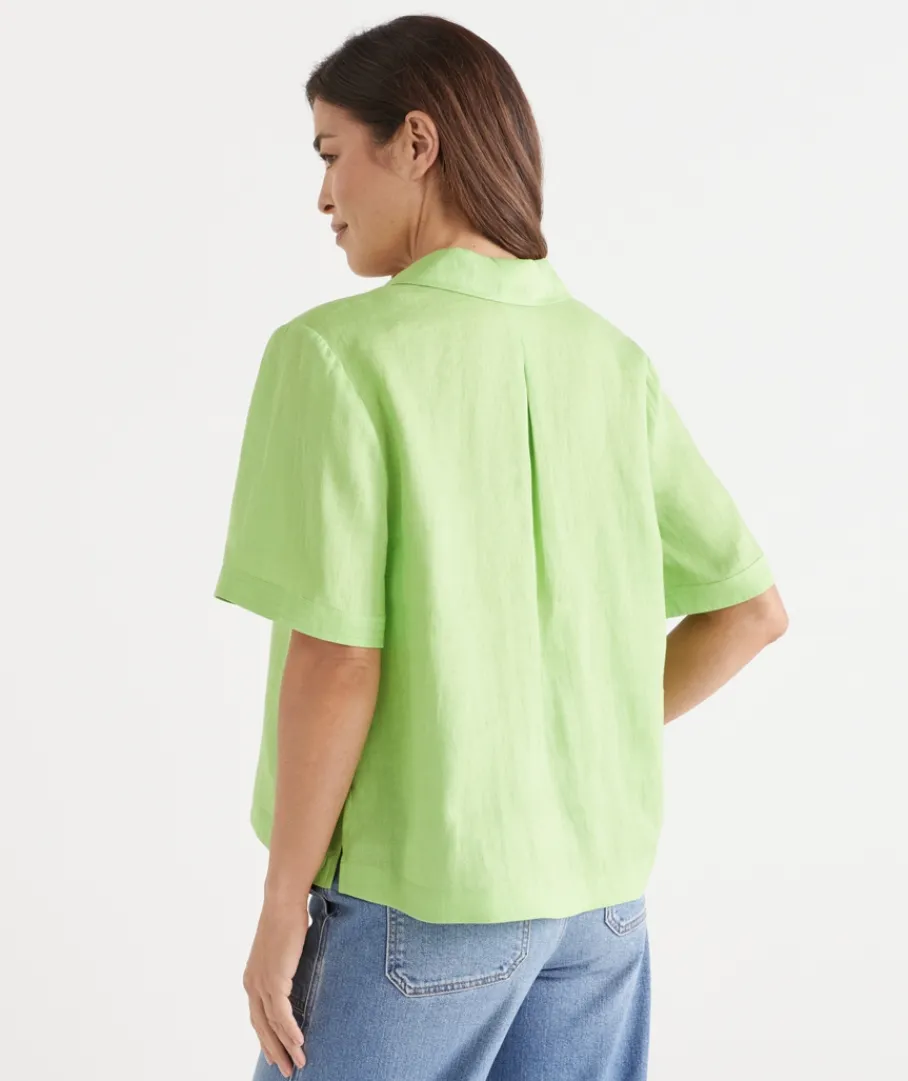 Sussan Tops|Shirts & Blouses>Stitch Detail Short Sleeve Top