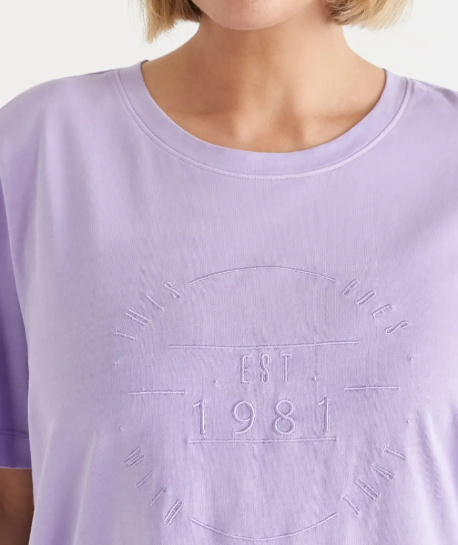 Sussan Tops|T-Shirts>This Goes With That Heritage Embroidered Tee