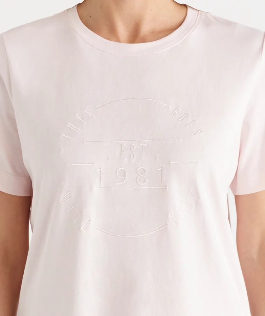 Sussan Tops|T-Shirts>This Goes With That Heritage Embroidered Tee