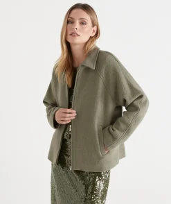 Sussan Jackets & Coats|Jackets>Zip Front Collared Jacket